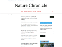 Tablet Screenshot of naturechronicle.com